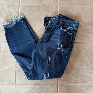 Old Navy Women's High Rise Jeans - Dark Blue